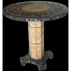 Agea Mosaic Dining Table Base - Shown with Optional Mosaic Table Top