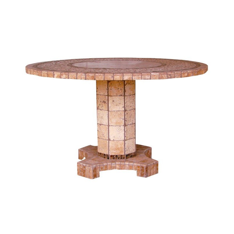 Agea Stone Tile Mosaic Counter Height Table Base