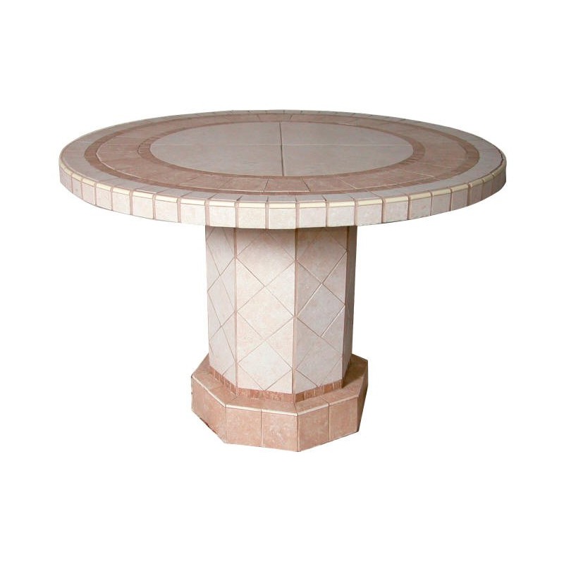 Roma Mosaic Stone Tile End Table Base