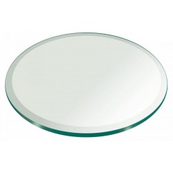 30" Round 1/2" Thick Extra Clear Glass Top