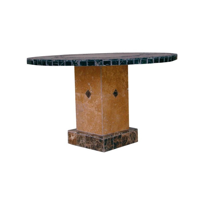 Troy Square Mosaic Stone Tile Counter Height Table Base