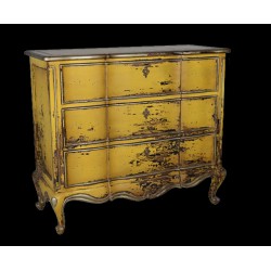 Artisan Custom Distressed Yellow Finished Chest