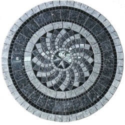 Gray North Star Mosaic Table Top