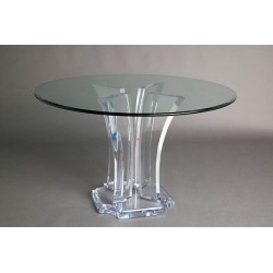 Milano Acrylic Dining Table Base (with or without top)