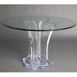 Milano Acrylic Dining Table Base (with or without top)