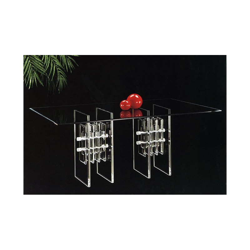 Twin Towers Acrylic Dining Table Base Set (with or without top)