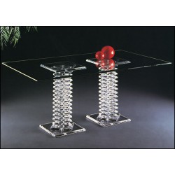 Roman Dining Acrylic Dining Table Base Set (with or without top)