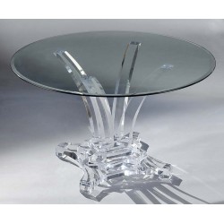 Denver Thick Acrylic Dining Table (with or without top)