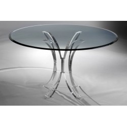 Olivia Thick Acrylic Dining Table Base (with or without top)