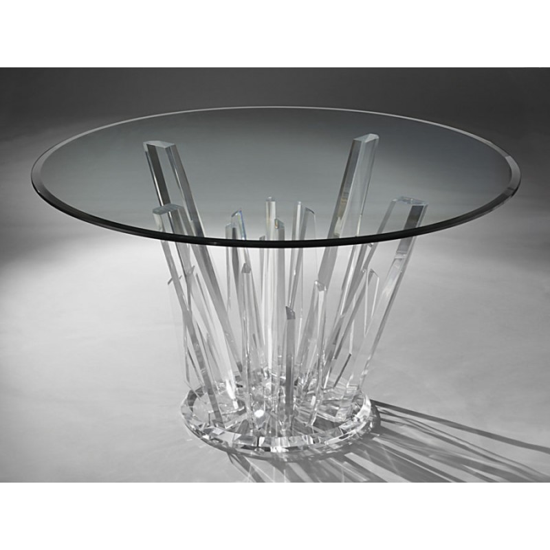 Burst Acrylic Dining Table Base (with or without top)