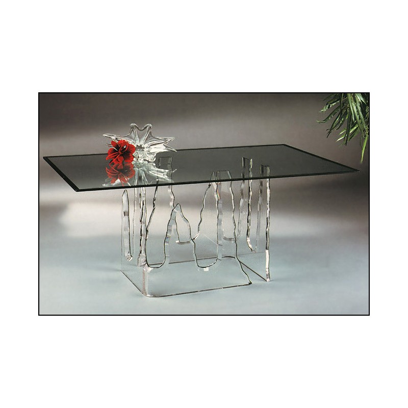 Frozen Icicle Acrylic Dining Table (with or without top)