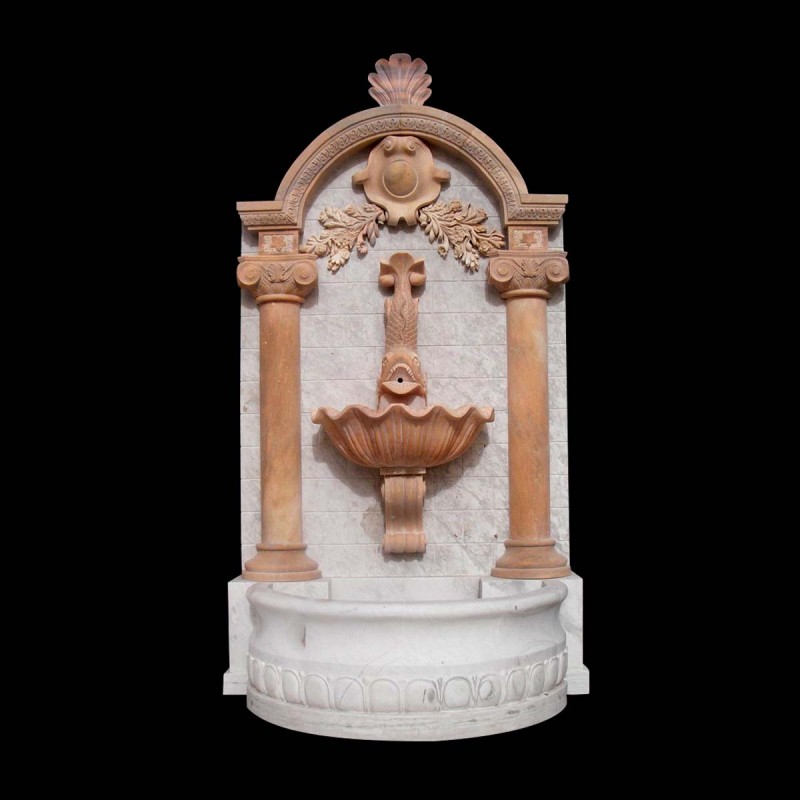 Marble Traditional Fish Wall Fountain