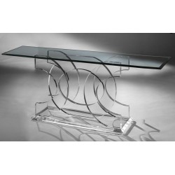 Odessa Acrylic Console Table (with or without top)