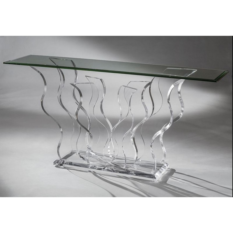 Flame Acrylic Console Table (with or without top)