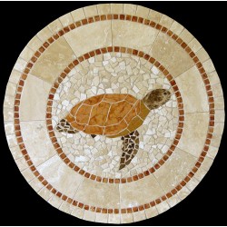 Turtle Mosaic Table Top