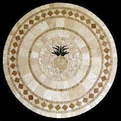 Pineapple Mosaic Table Top