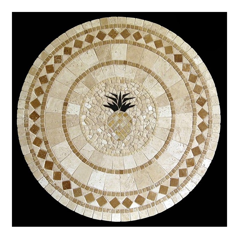 Pineapple Mosaic Table Top
