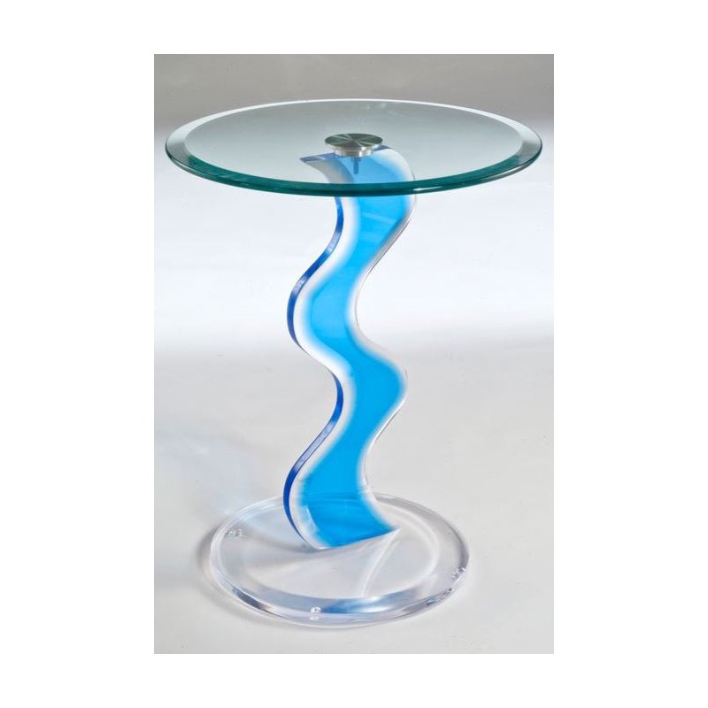Blue Wave Acrylic Occasional Table