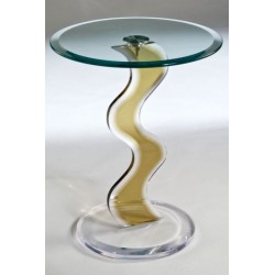 Honey Wave Acrylic Occasional Table