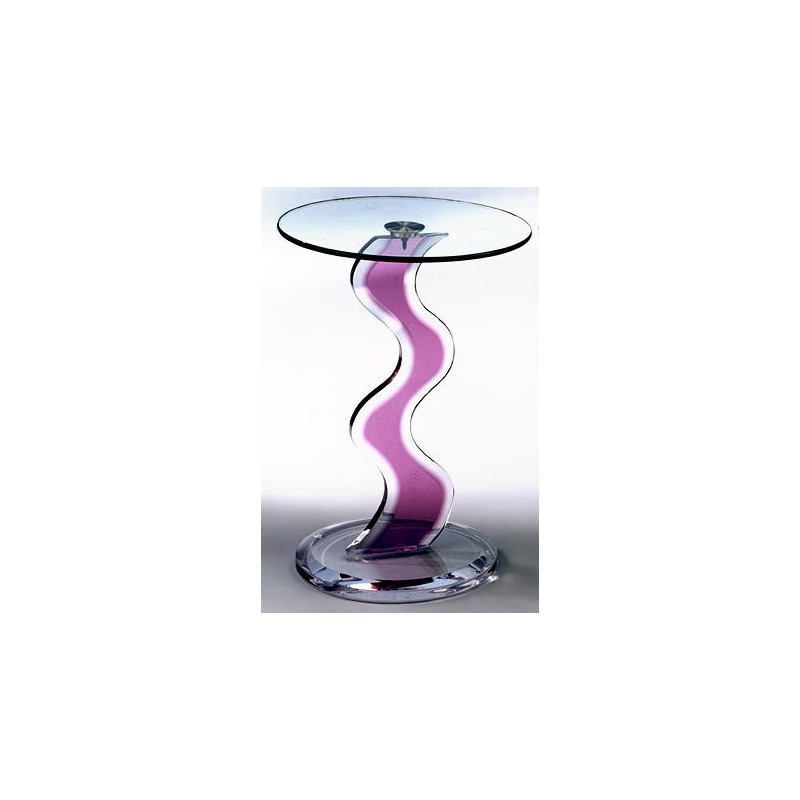Violet Wave Acrylic Occasional Table