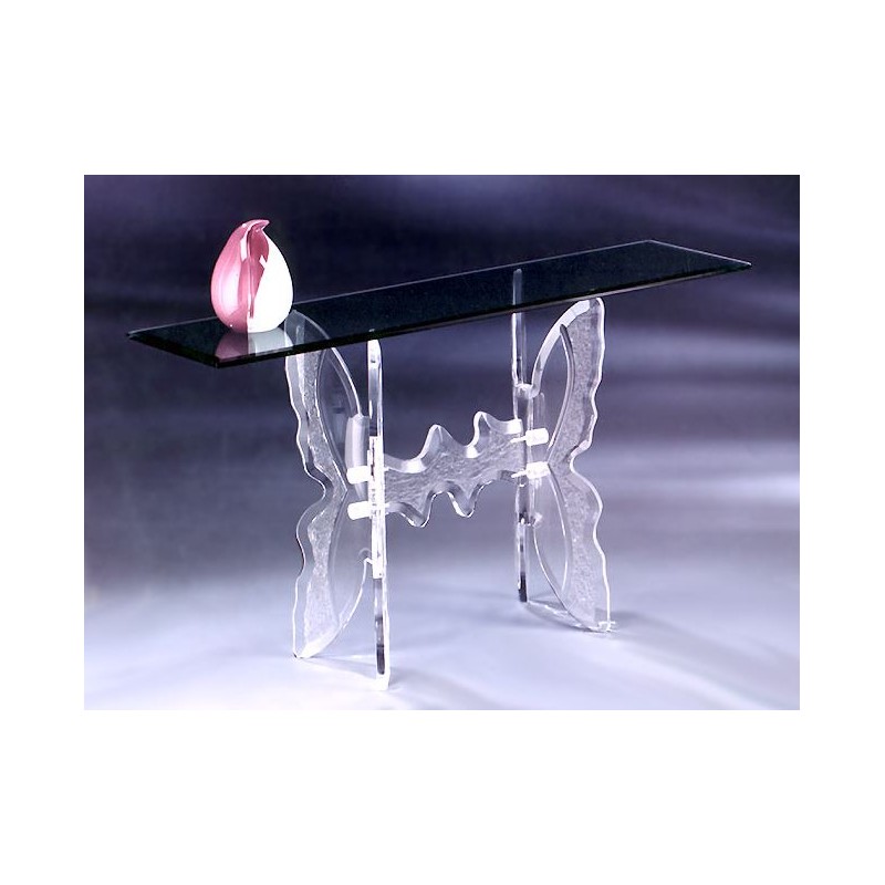 Butterfly Acrylic Console Table (with or without top)