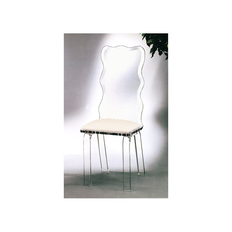 Acrylic Crystal Dining Chair with Fabric Choices