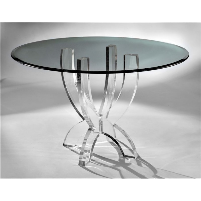 Aurora Acrylic Dining Table (with or without top)