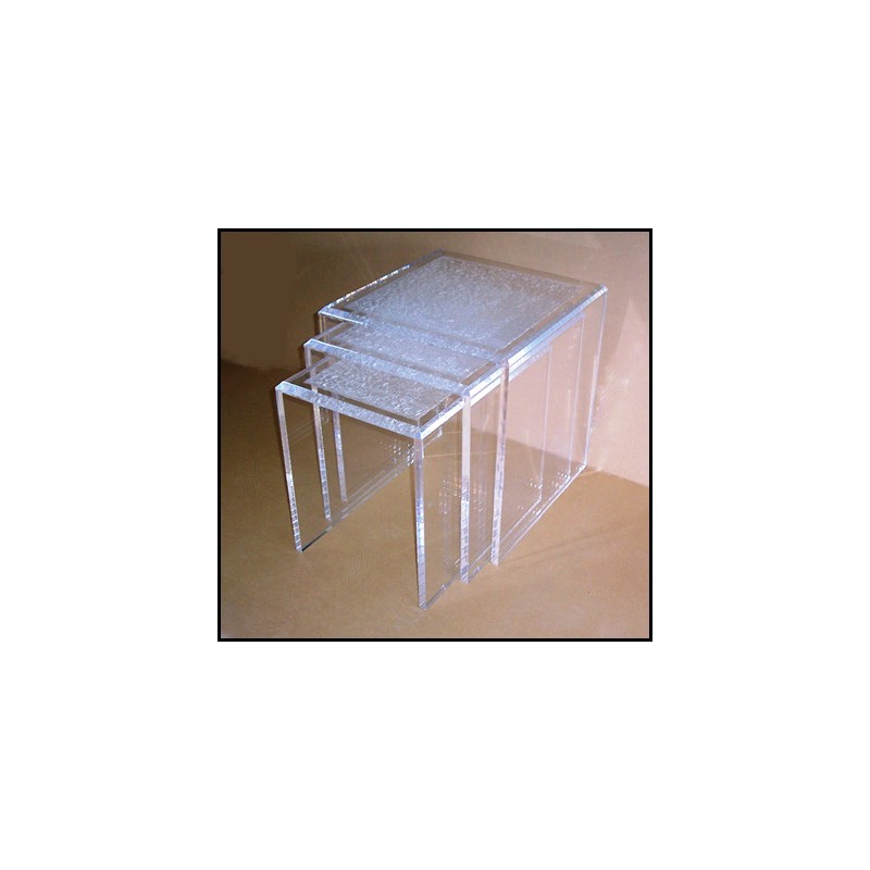 Acrylic Crystallized Nesting Tables
