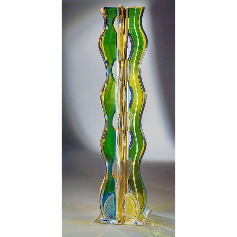 Waterfall 72" Tall Acrylic Sculpture (with acrylic color choices)