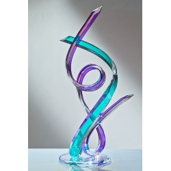 Double Twist Acrylic Sculpture (with acrylic color choices)