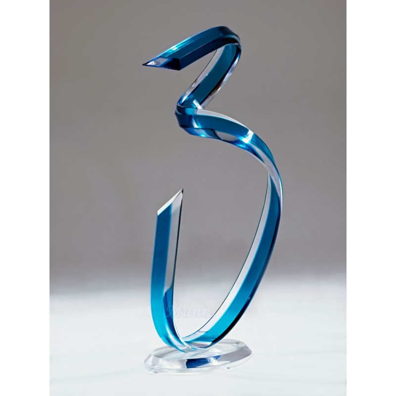 Spiral Acrylic Sculpture (with acrylic color choices)