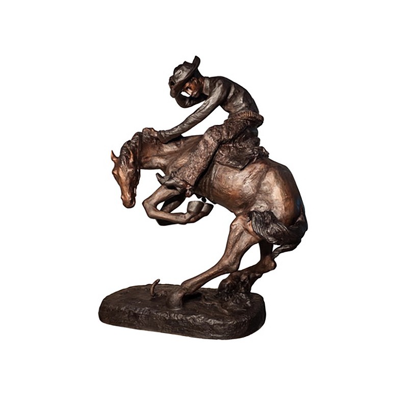 Bronze Remington ‘Rattlesnake’ Life-size Sculpture