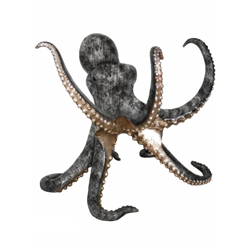 Bronze Gray & Black Octopus Sculpture / Table Base