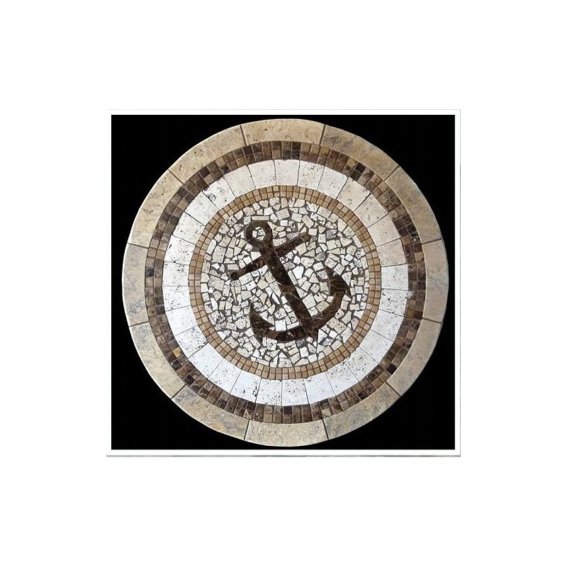 Anchor Mosaic Stone Tile Table Top
