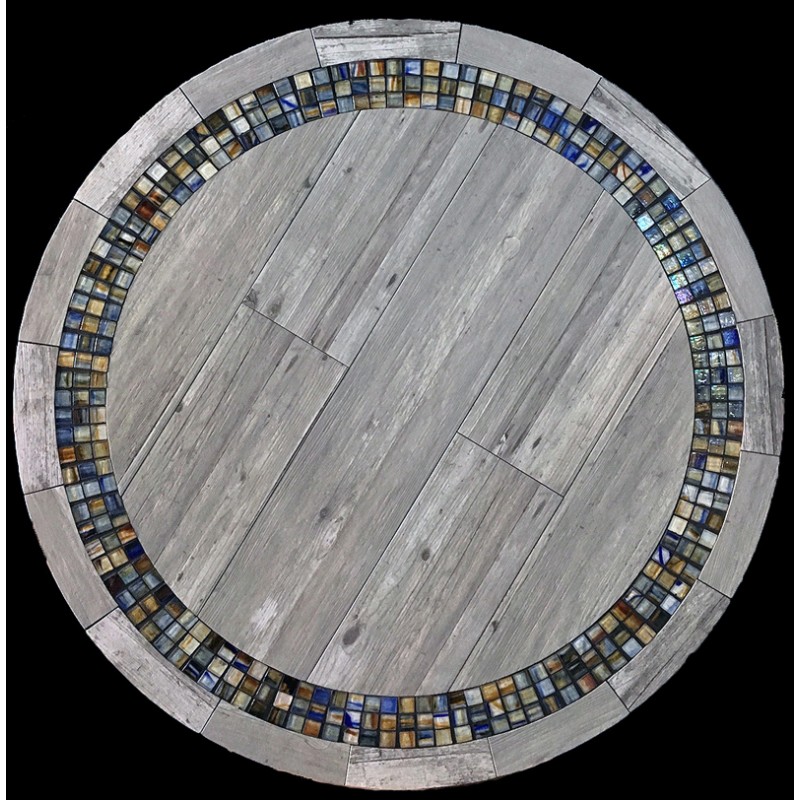 Vintage with Glass Mosaic Table Top