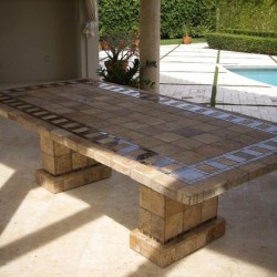 Imperial Mosaic Table Top with Optional Matching Base Set