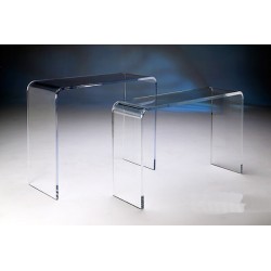 Acrylic Waterfall Tables and Benches (custom sizes and colors)