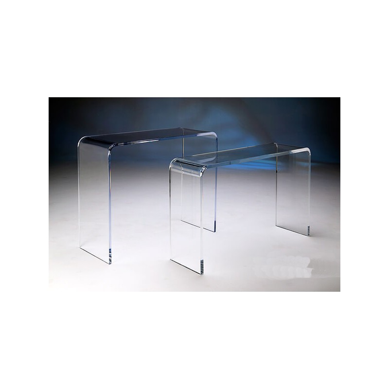 Acrylic Waterfall Tables and Benches (custom sizes and colors)