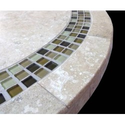Alba Mosaic Table Top - Side View