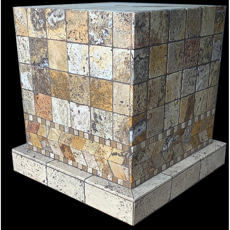 Troy Square Mosaic Dining Table Base