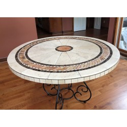 Brick Mosaic Table Top