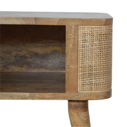 Close-knit Woven Open Slot Nightstand / Accent Table