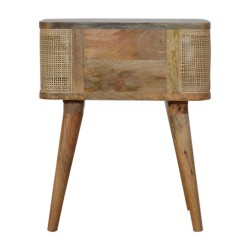 Close-knit Woven Open Slot Nightstand / Accent Table