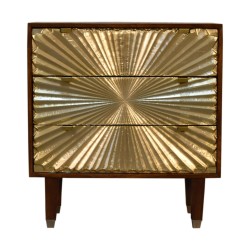 Manila Gold Chest with Tapered Legs