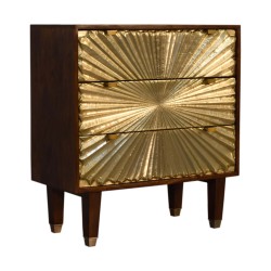 Manila Gold Chest with Tapered Legs