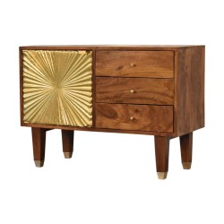 Manila Gold Sideboard with Tapered Legs