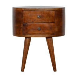 Chestnut Rounded Nightstand...