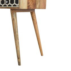 Bone Inlay Writing Desk with Nordic Style Legs