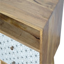 Prima Bedside Table with Open Slot
