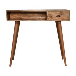 Solid Wood Writing Desk with Open Slot